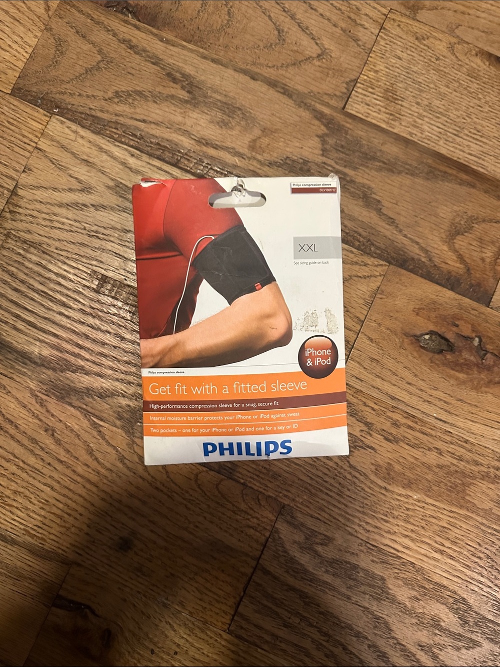 Philips Black and Orange Fitted Armband Sleeve for iPhone & iPod